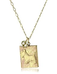 Lenora Dame "Romantic" Scottie Dog Locket Necklace