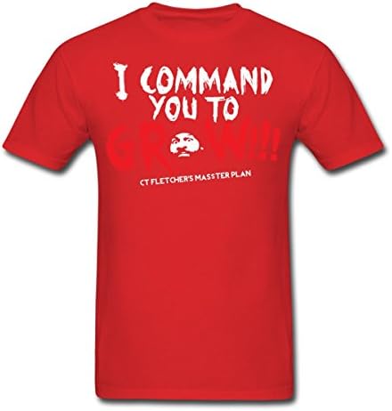 Spreadshirt Men's CT FLETCHER I Command you to... T-Shirt, red, XL