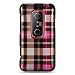 Crystal case with hot pink checker design for the HTC Evo 3D