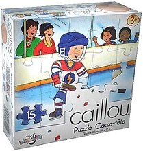 41yR2 MSC8L Caillou 15 Piece Puzzle   Hockey