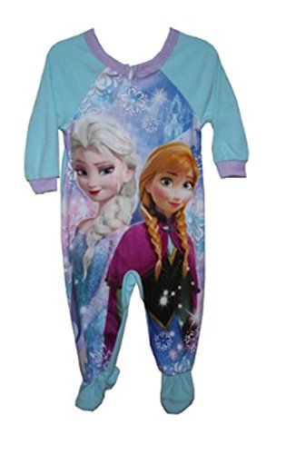 Frozen Elsa Anna Baby Toddler Fleece Sleeper Pajamas