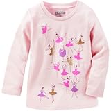 オシュコシュ OSHKOSH/ オシュコシュ オリジナル グラフィックティ ピンク トップス長袖Tシャツ 10歳【並行輸入】