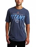 NFL Men's Tennessee Titans Vintage Roster II Short Sleeve Pigment Dye Tee (Pigment Denim, Large)