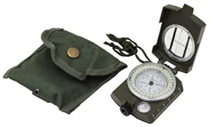 Military Prismatic Sighting Compass w/ Pouch