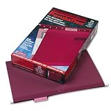 ESSELTE PENDAFLEX CORP. / Hanging folder, reinforced w/infopocket, burgundy, 1/5 tab, lgl, 25/box / ESS415315BUR / Sold as 1 Box / Mfr Part # 415315BUR \*/ Hanging folder, reinforced w/infopocket, bur