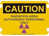 10 x 7 Photo Realistic Caution Signs- Radiation Area