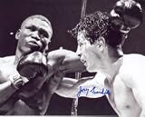 JOEY GIARDELLO AUTOGRAPHED BOXING 8X10 PHOTO VS DICK TIGER (BOXING)