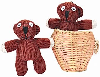 4.4" Plush Stuffed Cute Brown Bear Backpack Clip Keychain Toy Hanging Doll Charm & Ornament