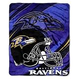 Baltimore Ravens NFL 50 X 60 Micro Raschel Throw Blanket