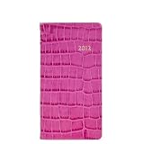 2012 Pocket Agenda Datebook, Genuine Crocodile Embossed Leather, 6" , Pink 2012 Pocket Agenda Datebook, Genuine Crocodile Embossed Leather, 6" , Pink