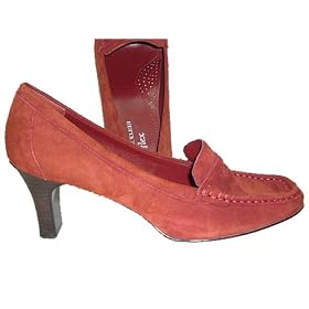 Anne Klein iFlex Garet Pumps Dark Red Suede 8