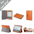 Acase iPad 3 Case - The New iPad 3rd Generation Premium Micro Fiber Leather Case and Flip Stand with Stylus Holder - 100% Support Sleep & Awake (ORANGE)