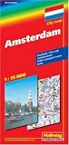 Amsterdam City Map: Zentrum, Schiphol, Transit, Index (Hallwag International)