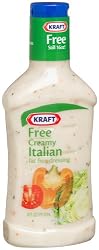 Kraft Free Creamy Italian Fat Free Dressing, 16-Ounce Plastic Bottles (Pack of 6)