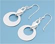 Sterling Silver Earrings Italian Earrings - 41mm