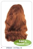 New born free human hair ponytail: 3/4FALL A/H Color: 1