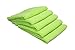 AUTOFIBER Zeroedge Detailing Towel (Pack of 5) Edgeless Microfiber Polishing, Buffing, Window, Glass, Waterless, Rinseless, Car Wash Towels (Green)