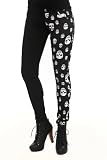 Royal Bones Skulls Split Leg Skinny Jeans