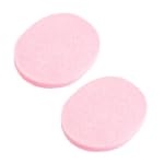 2 Pcs Cosmetic Oval Pink Sponge Facia...