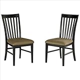 Atlantic Furniture Mission Side Chair in Espresso (Set of 2)