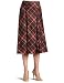 Pendleton Women's Bias Border Skirt,French Roast Worsted Plaid,4