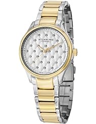Stuhrling Original Womens 567.02 Vogue Culcita Analog Display Swiss Quartz Two Tone Watch