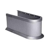 Fackelmann 61546 Siphonabdeckung silber