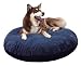 Canine Cushion Round Dog Bed Blue Puppy Print 36 in.