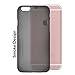 Orzly® - FlexiSlim Case for Apple iPhone 6 & 6S (2014 Version & 2015 Versions of 4.7 Inch Model) - Super Slim (0.35mm) Protective Phone Cover in Semi Transparent Black