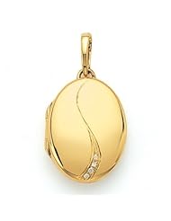 Victor Mayer 18K Gold Diamond Locket - 1 Inch Wide x 1 3/4 Inches Tall