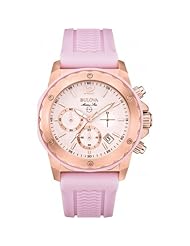 Bulova 98M118 Ladies Marine Star Lavender Chronograph Watch