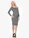 A Pea in the Pod Collection: BCBG 3/4 Sleeve Striped Maternity Dress