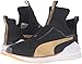 PUMA Women's Fierce Cross-Trainer Shoe, Puma Black/Gold, 8.5 M US