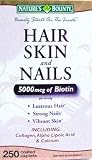 Nature's Bounty Hair Skin and Nails 5000 mcg of Biotin per Serving - 250 Coated Tablets