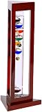 G.W. Schleidt YG924-C Galileo Thermometer Triangle Cherry Finish Multicolored