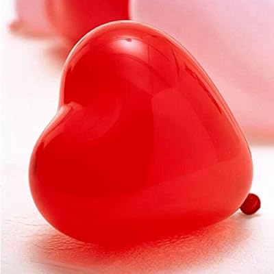 PcsPce - 100PCS 12inch Red Heart Latex Balloons Party Decoration (Red Color)
