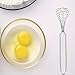 Whitelotous French Coil Whisk - Stainless Steel Spring Wire Whip Cream Egg Beater Gravy Hand Mixer Blender
