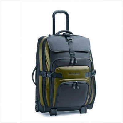 Samsonite Luggage Evolve 26 Upright Wheeled Suitcase, Black/Green, One Size