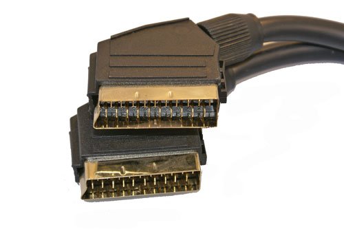 SCART PLUG TO SCART PLUG GOLD CABLE 1.5M