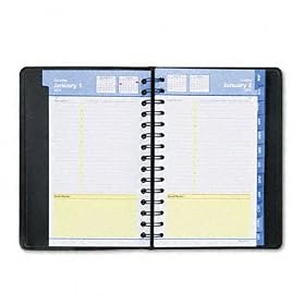 / AAG760405 / QuickNotes Daily/Monthly Appointment Book, 4-7/8 x 8, Black / Sold as 1 EA