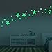 Amaonm Glow in The Dark Stars Wall Decals Removable Vinyl Luminous Star Wall Stickers Murals Home Art Decor for Kids Room Boys Girls Bedroom Ceiling Playroom Studyroom Decorations (Stars)