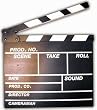 Black Movie Clapboard (Movie Slide) (Size: 11'' x 12'')