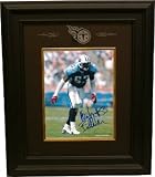 Keith Bulluck Autographed/Hand Signed Tennessee Titans 8x10 Photo Custom Framed Titans Logo