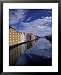 Historic Warehouses in Morning, Trondheim, Norway Places Framed Art Poster Print by Walter Bibikow, 25x31