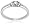 14k White Gold 3-Stone Round Diamond Ring (1/4 cttw, J-K Color, I2-I3 Clarity), Size 5