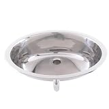 Decolav 1300-P Polished Undermount Lavatory with Overflow, Stainless Steel