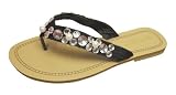Andres Machado Women's Beige Flip Flops