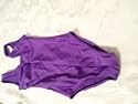purple lycra leotard pinch front sleeveless size 2 age 6-7 cheast 28 inch