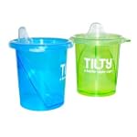 Tilty Sippy Cup, Blue/Green, 7 Ounce, 2 Pack
