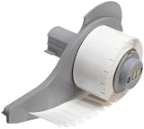 41yRlplGnoL. SL160  Brady M71 9 478 .65 Width x .2 Height White Color B 478 Static Dissipative Polyimide Labels With Gloss Finish For BMP71 Printers (750 Per Roll) Reviews